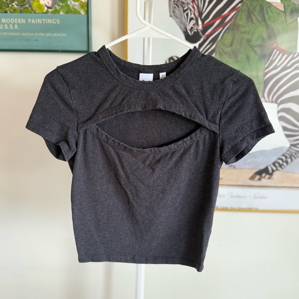 Aritzia TNA Chill Costa T-shirt in Total Eclipse